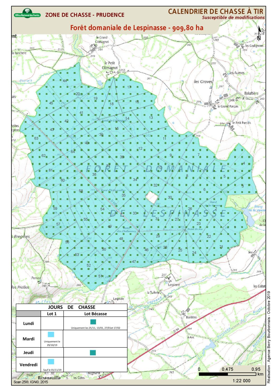 FORET DE LESPINASSE (03 / 42) RALLYE , CHASSE à COURRE EUR 65,05 - FR