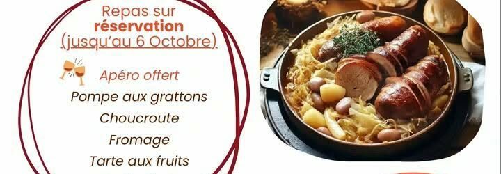 CHOUCROUTE à Maillet Samedi 10 Octobre